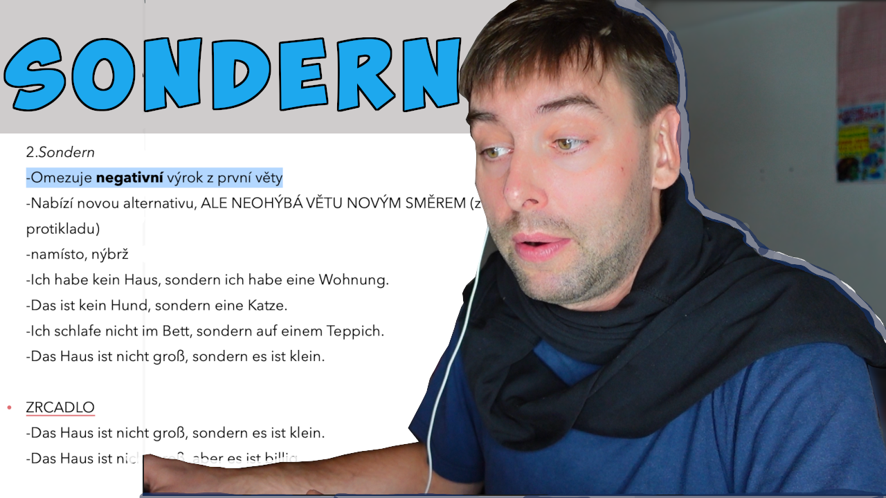 SONDERN nebo ABER?